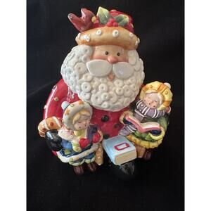 Fitz And Floyd Singing Santa Cookie Jar